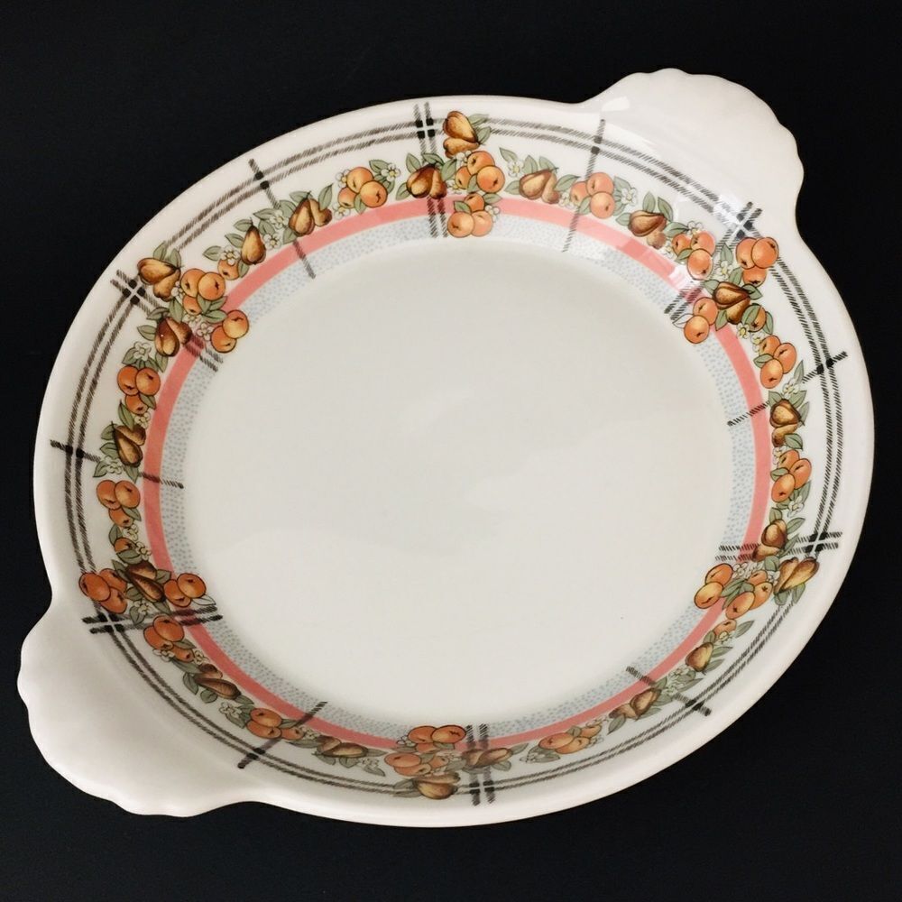 PILLIVUYT France Dish Fruit Pear Apple Flower